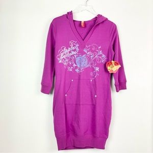 Apple Bottoms Hooded Purple Dress